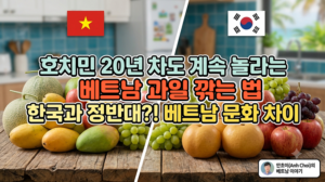 베트남 과일 깎는 법